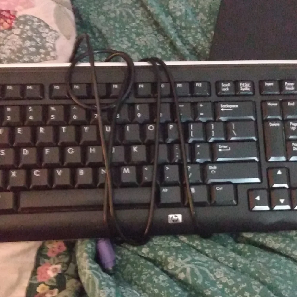 HP Black Wired Keyboard
